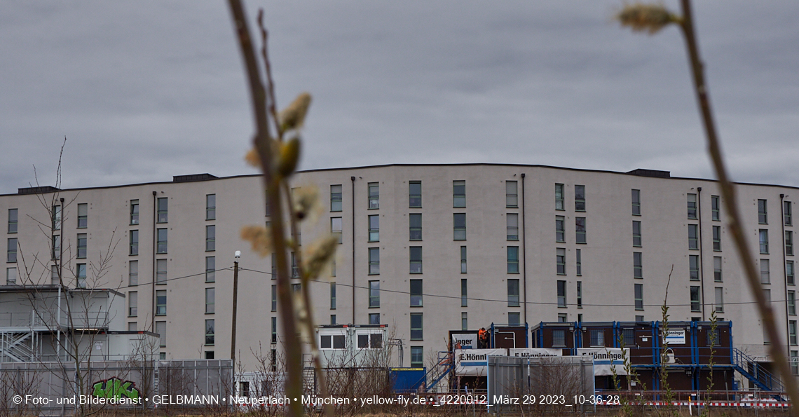 29.03.2023 - Baustelle REVO und Umgebung in Neuperlach